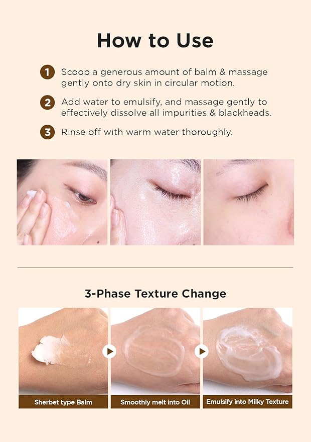 Hanskin BHA Pore Cleansing Balm – Korean Melting Balm Cleanser, Gentle Makeup Remover for Oily & Combination Skin | Solid-to-Oil Cleanser with BHA & Nourishing Oils | K-Beauty | 2.82 oz