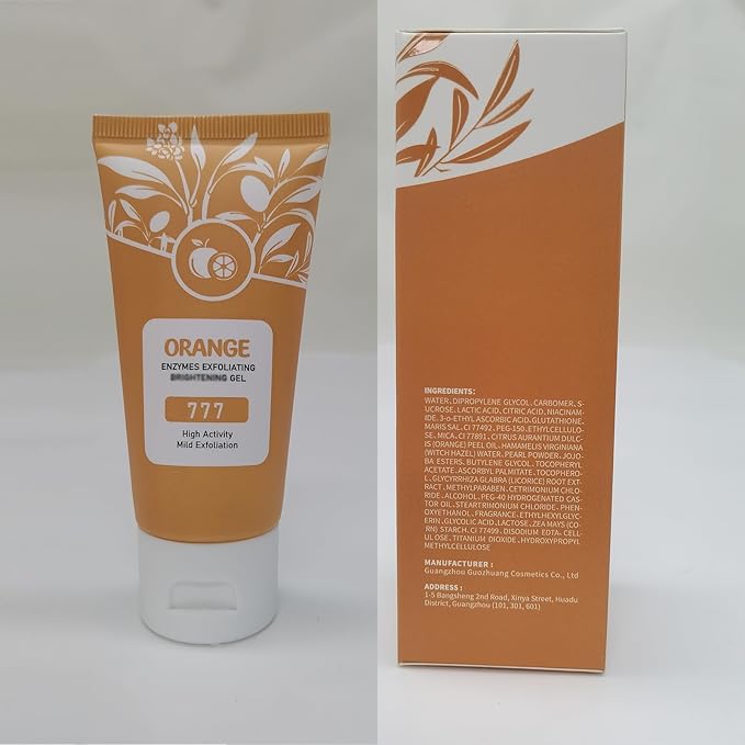 2PC Sheghy Orange Exfoliante Gel Scrub,Skin Care Scrub Peeling Gel for Face and Body,Deep Cleansing Moisturizing Facial Exfoliator gel,Orange Gentle Exfoliating for Pore Cleansing and Tightening