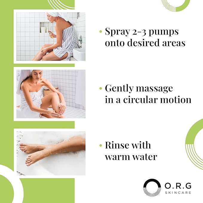 ORG Body Scrub Deep Gel Exfoliator for Glowing and Smooth Skin - Korean Exfoliating Peel Skincare - Natural Cruelty Free Formulation for Sensitive Skin 6oz