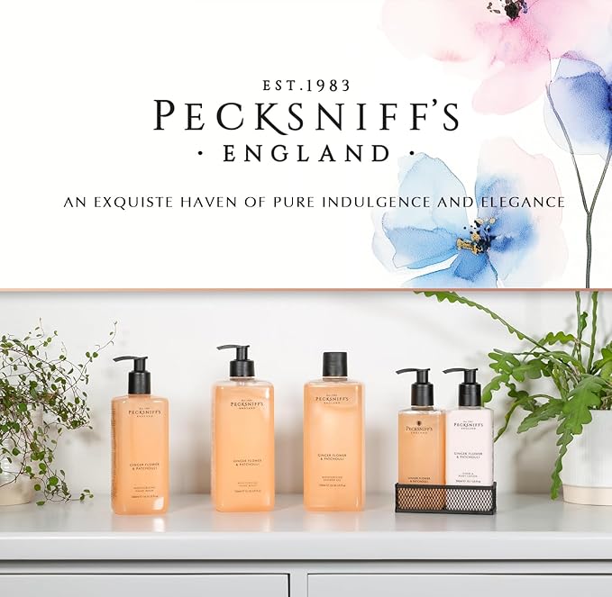 Pecksniff's Ginger Flower & Patchouli Moisturizing Shower Gel | 1000 ml / 33.80 Fl Oz