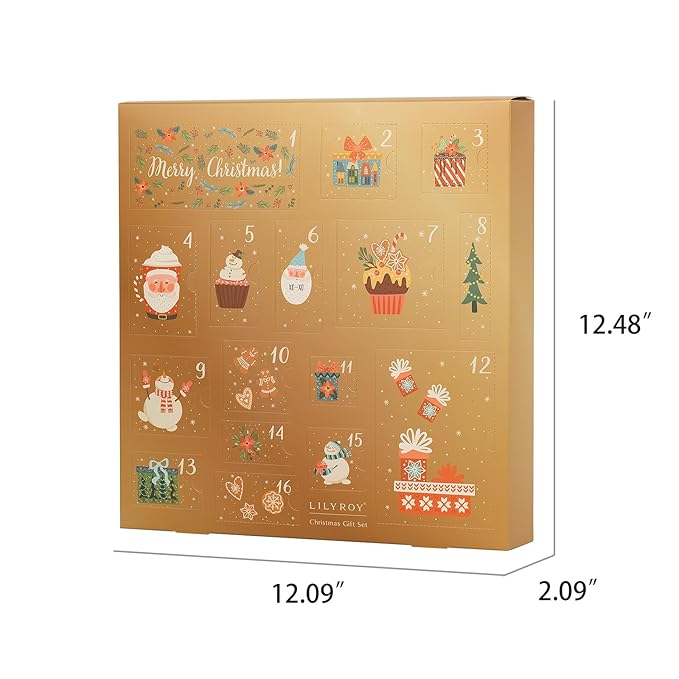 Advent Calendar 2025 Christmas Gifts for Women Mom - Luxury Gift Box with Brooch and Cute Sleeping Mask, Bath and Body Spa Gift for Women|Spa Set Bath Gift Idea for Female Friends