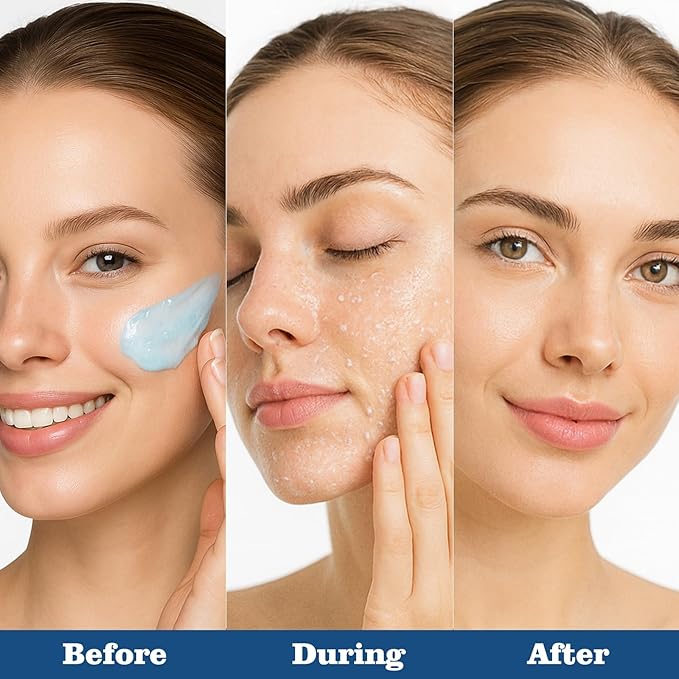 Chamomile Hyaluronic Acid Blackhead Cleasing Gel for Face Nose Body,Deep Cleaning,Moisturizing,Oil Contarol,Facial Exfoliating Gel for All Types Skin (6 Oz)