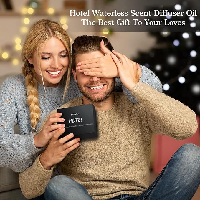 Hotel Luxury Essential Oil Set (3x20mL) – Scent Aromatherapy Oils for Diffusers – My Way, Bergamot 22, Oud Wood Scents –Idea for Home, Car, Hotel & Office – Long-Lasting Fragrance