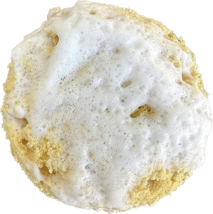 Michelle's Melting Pot Exfoliating Foam Sea Sponge, Natural Feel, Shower Loofah, Bath Sponge, Rich Lather (Set of 3)