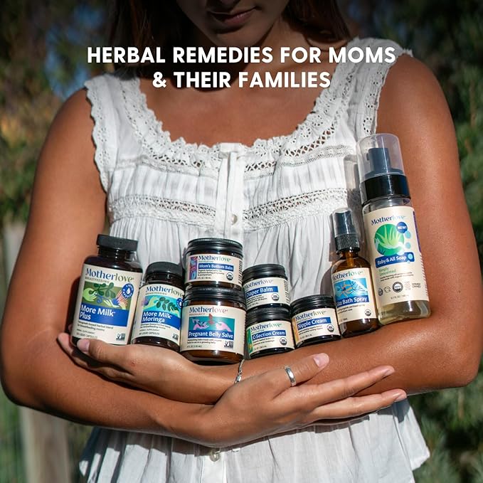 Motherlove Baby Body Care—Diaper Balm (2 oz) and Baby Hand & Knee Balm (1 oz)—Herbal Remedies for your Baby—USDA Organic & Cruelty Free