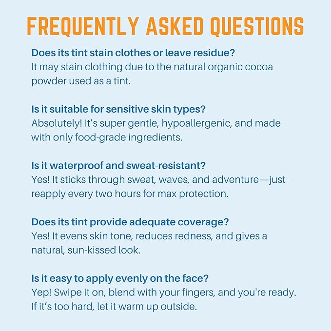 Waxhead Tinted Zinc Sunscreen Stick Face SPF 30 - Reef Safe Sunscreen, Tinted Zinc Oxide Stick Biodegradable, Waterproof, Skin Tone, Food-Grade, Non-Nano, Natural Non-Toxic Kids, Surfing (Tint, 3.7oz)