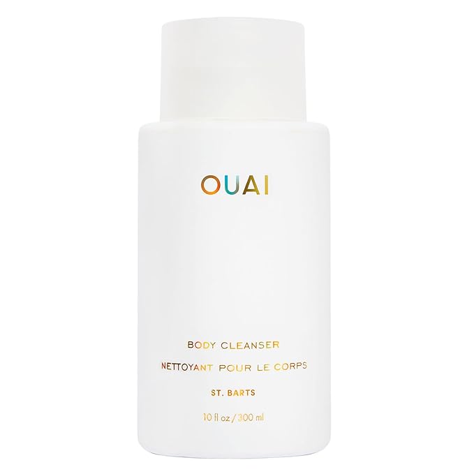 OUAI Body Cleanser, St. Barts - Foaming Body Wash with Jojoba Oil and Rosehip Oil to Hydrate, Nurture, Balance and Soften Skin - Paraben, Phthalate and Sulfate Free Skin Care Products (10 Fl Oz)