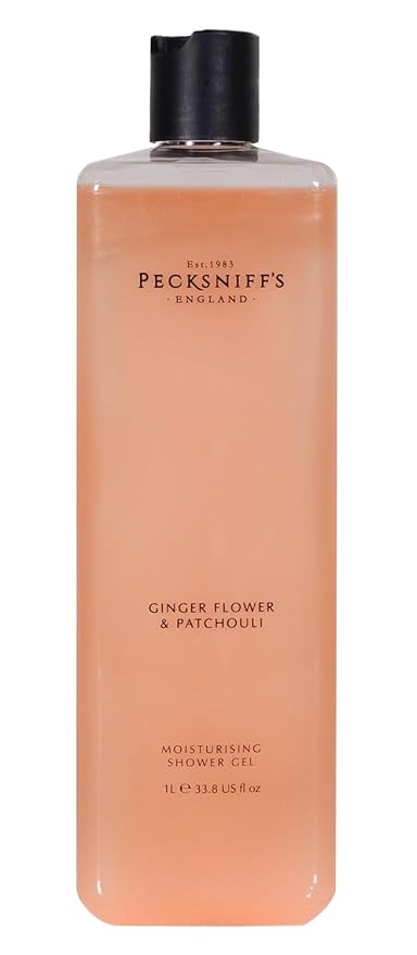 Pecksniff's Ginger Flower & Patchouli Moisturizing Shower Gel | 1000 ml / 33.80 Fl Oz