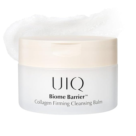 UIQ Biome Barrier Collagen Firming Cleansing Balm – Deep Pore & Makeup Cleansing Balm for Blackheads, Whiteheads, Waterproof Makeup, 3.38 fl oz