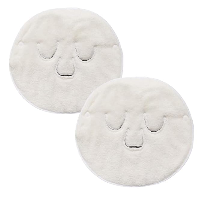 Angzhili 2 Pcs Hot Compress Face Towel Masks, Reusable Facial Steamer Towel for Hot Cold Skin care,Moisturizing Face Steamer, Beauty Facial Towel for Home and Beauty Salon