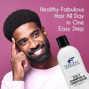 2 in 1 Shampoo and Conditioner 12 oz - Fragrance Free Conditioning Shampoo for Short to Medium Hairs - Color Safe Wash and Go - Sulfate Free Cleansing Conditioner for Sensitive Scalps (1 Pack)