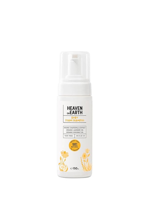 Baby Foam Shampoo100% Natural Formula with Organic Ingredients, Tear-Free, Gentle & Calming, 5 fl oz