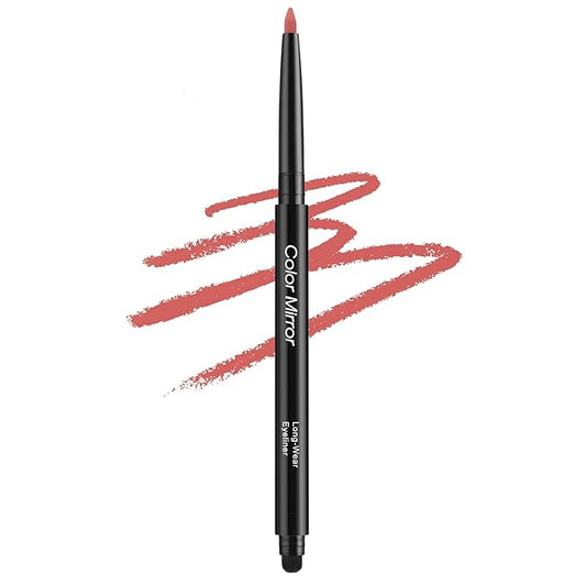 Smudge Proof Eyeliner, Waterproof Retractable Eye liner with Brush, Matte and Shimmer Eyeliner Pencil, Creamy Texture, Long lasting & Smooth(16 Peony Matte)