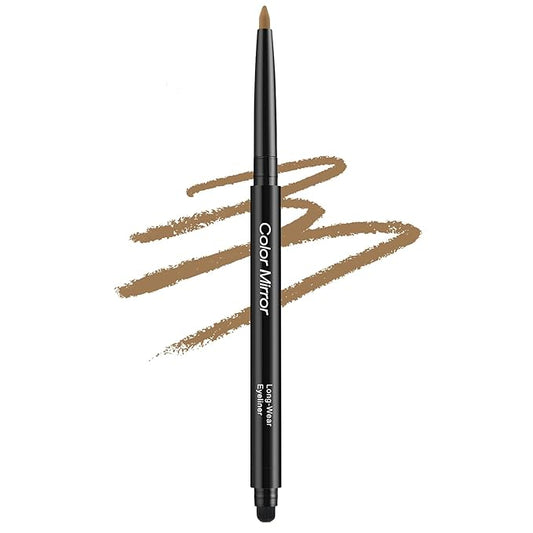 Smudge Proof Eyeliner, Waterproof Retractable Eye liner with Brush, Matte and Shimmer Eyeliner Pencil, Creamy Texture, Long lasting & Smooth(28 Rye Matte)