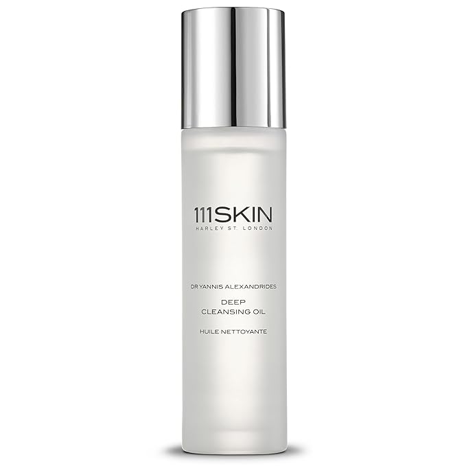 111SKIN Deep Cleansing Oil for Face, Lightweight Hydrating Facial Oil Cleanser for All Skin Types, Makeup Remover with Ceramides, CICA & NAC Y2 Complex Gently Removes Blackhead & Impurities, 3.4 fl oz