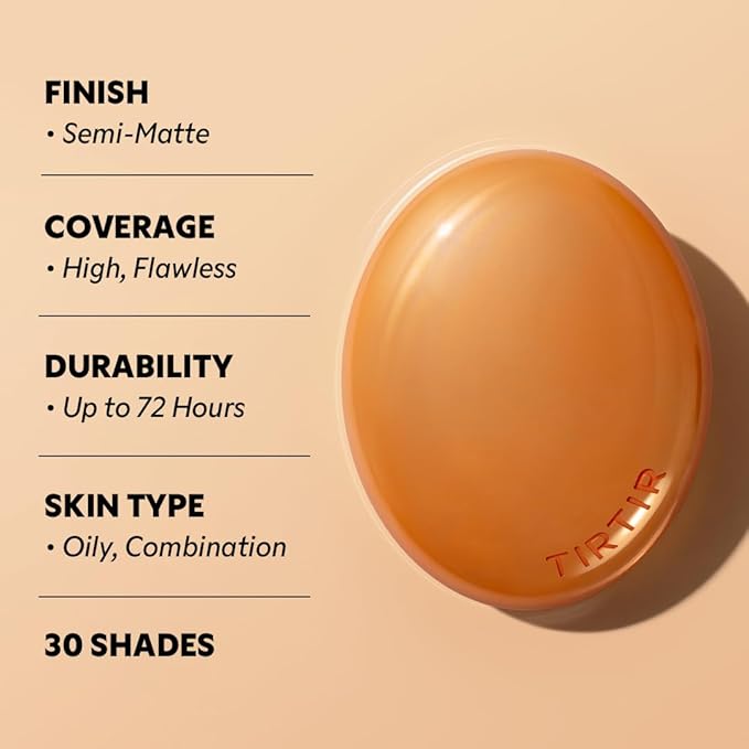 [*Mini Size*] TIRTIR Mask Fit Ai Filter Cushion Foundation | AI-Like Semi-Matte Finish - Up to 72-Hour Medium to Full Coverage Korean BB Cushion Make up Beauty, #27N Camel, 0.15 Fl Oz