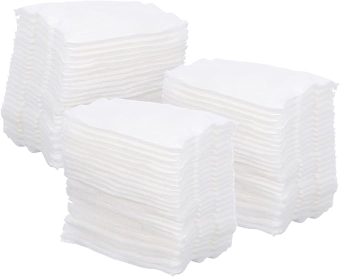 Zerodeko 220pcs Double-Sided Thick Pure Cotton Makeup Pads with Portable Storage Bag Skin-Friendly Cosmetic Rounds for Face Toner Makeup Removal Nail Polish and Daily Skincare Use