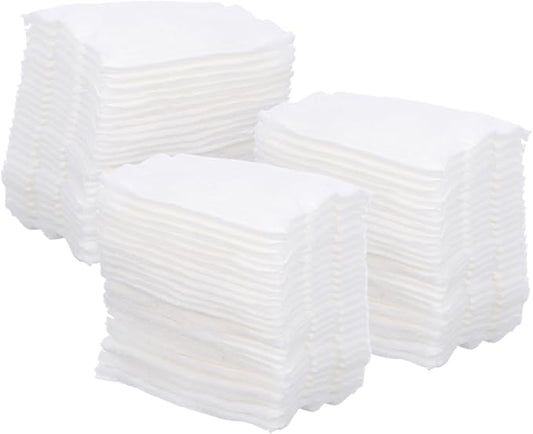 Zerodeko 220pcs Double-Sided Thick Pure Cotton Makeup Pads with Portable Storage Bag Skin-Friendly Cosmetic Rounds for Face Toner Makeup Removal Nail Polish and Daily Skincare Use