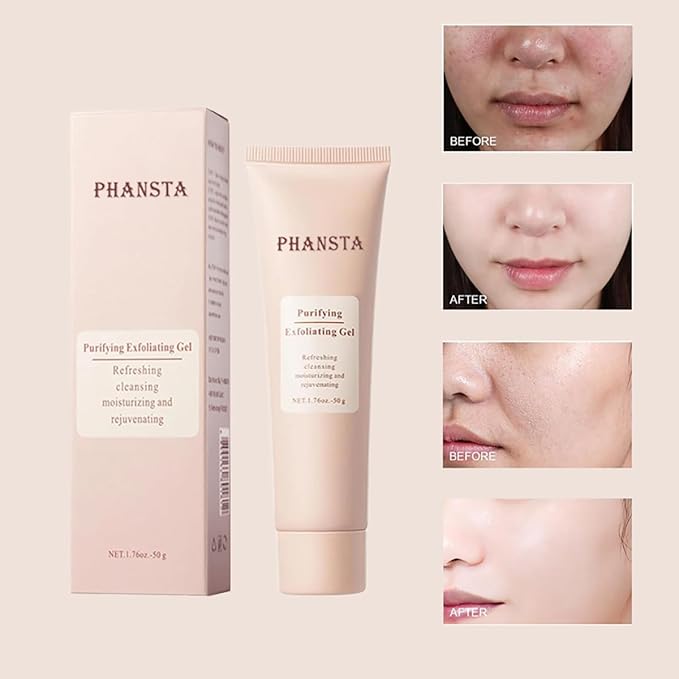 Purifying Exfoliating Gel - 50g Gentle Purifying Enzymes Exfoliating Gel for Face Facial Skincare Moisture Plant Smooth Comfort Skin Repair (1PCS)