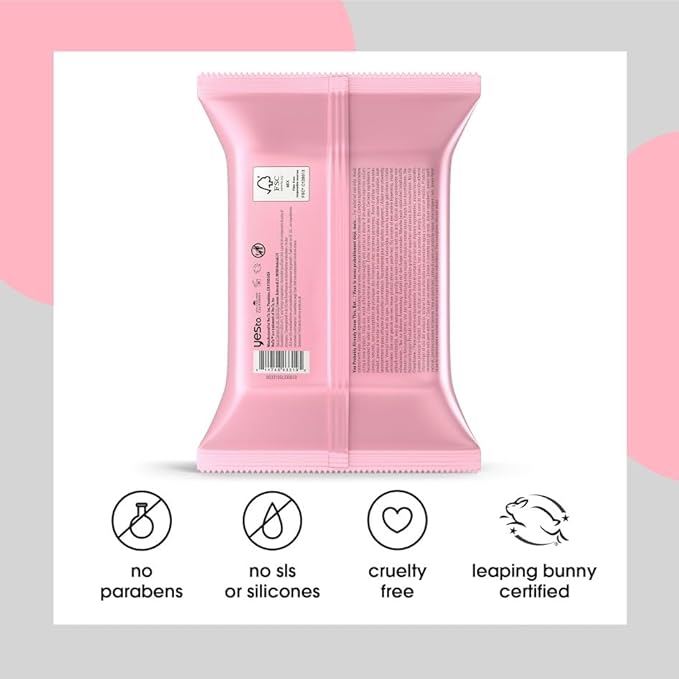 Yes To Face Wipes for Women and Men, Super Skin Recharging Facial Cleansing Wipes for use as a Make Up Remover, Cleaning, Soothing, Watermelon (Pack of 3)