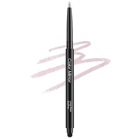 Smudge Proof Eyeliner, Waterproof Retractable Eye liner with Brush, Matte and Shimmer Eyeliner Pencil, Creamy Texture, Long lasting & Smooth(40 Sakura Shimmer)