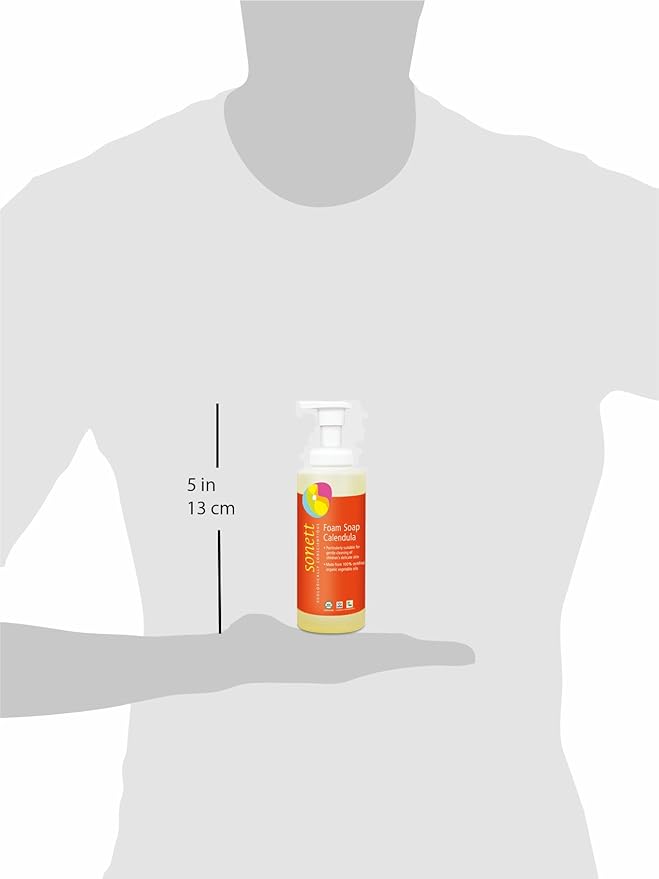 Sonett Organic Foam Soap Calendula for children liquid body care suitable for hands, face and body (1 Count) Certified Organically Grown