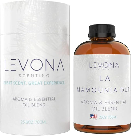 Levona Scent Aroma Diffuser Oil: Oil Diffuser Essential Oils for Diffusers for Home Luxury Scents - La Mamounia Dup Fragrance Oil - Clean & Fresh with Notes of Citrus, Rosewood, Amber & Pine -700 Ml
