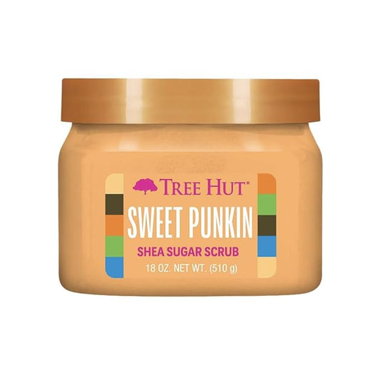 Tree Hut Shea Sugar Scrub Sweet Punkin | Exfoliating Body Scrub Removes Dead, Dry Skin for a Soft & Hydrated Feel | Nourishing Essential Body Care | 18 fl oz.