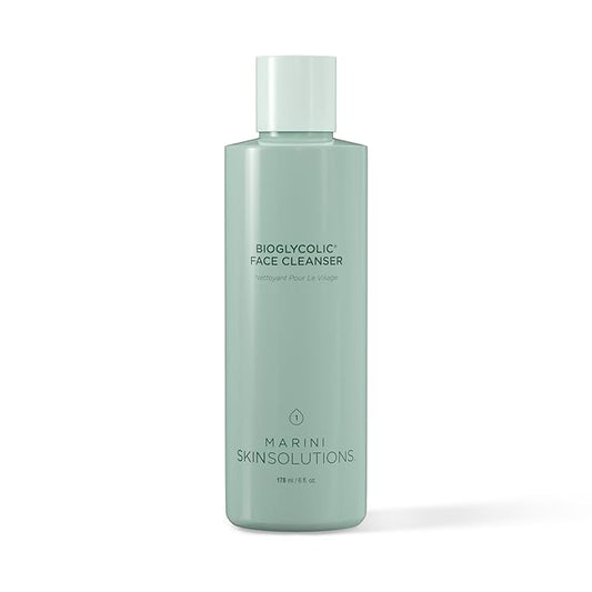 Bioglycolic Face Cleanser - Gentle Resurfacing Facial Wash with Glycolic Acid - Non Foaming, Non Irritating - Cruelty Free - Made in the USA - 6 fl oz