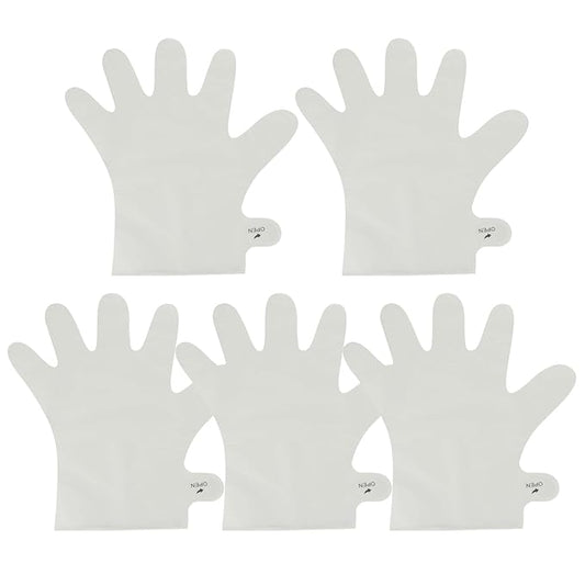 5 Pcs Exfoliating Hand Masks Moisturizing Dead Skin Remover Gloves for Soft Smooth Skin Hand Care Supplies Without Emulsion