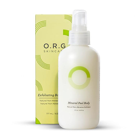 ORG Body Scrub Deep Gel Exfoliator for Glowing and Smooth Skin - Korean Exfoliating Peel Skincare - Natural Cruelty Free Formulation for Sensitive Skin 6oz