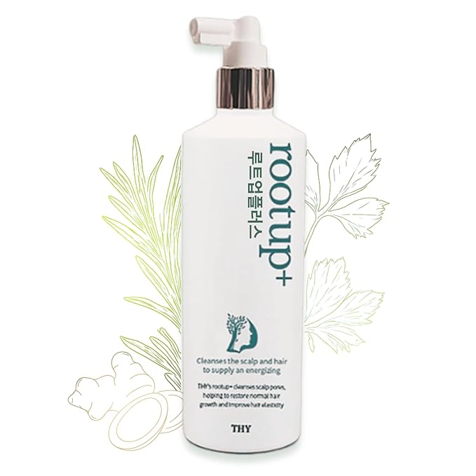 [THY rootup+] Botanical Hair Tonic – Herbal Scalp Spray for Fuller-Looking Hair | Non-Greasy Formula with Korean Plant-Based Formula | For Men & Women |250 ml / 8.45 fl oz