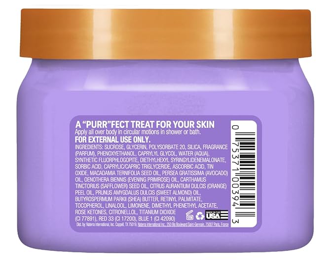 Tree Hut Shea Sugar Scrub Meyow | Exfoliating Body Scrub Removes Dead, Dry Skin for a Soft & Hydrated Feel | Nourishing Essential Body Care | 18 fl oz.