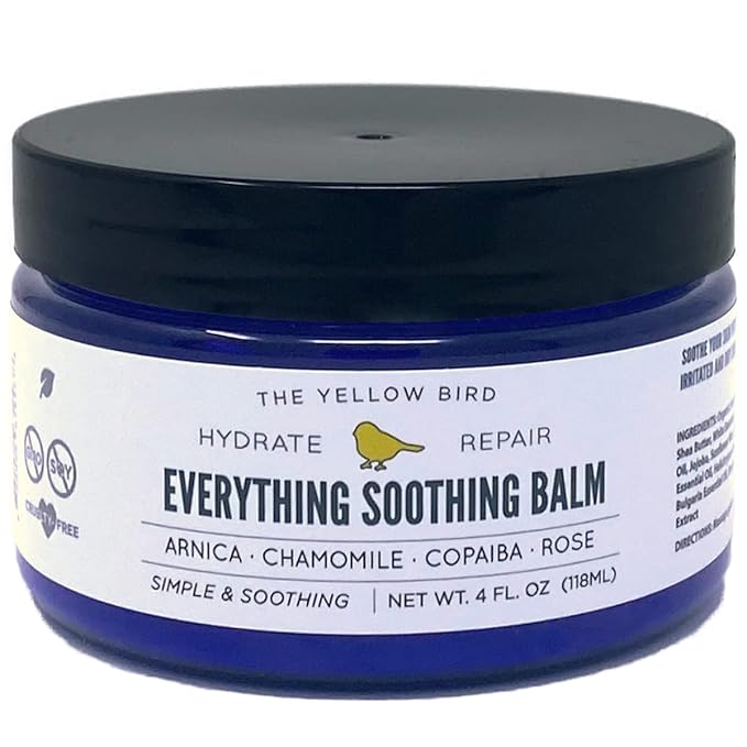 Yellow Bird Natural Soothing Foot & Body Balm - Everything Skin Moisturizer, Organic Itch Relief Cream, Baby Diaper balm, Soothing Gentle Moisturizer