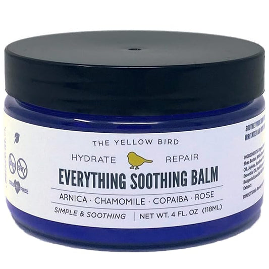 Yellow Bird Natural Soothing Foot & Body Balm - Everything Skin Moisturizer, Organic Itch Relief Cream, Baby Diaper balm, Soothing Gentle Moisturizer