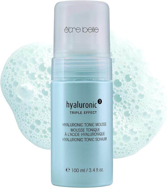 être belle Hyaluronic Triple Effect Tonic Mousse, Skin Care for Women, Hydrating Toner Foam, Made with Hyaluronic Acid, Witch Hazel & Kiwi Extract for All Skin Types, 100 mL