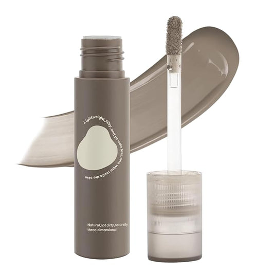 Warm Toned Natural Brown Liquid Contour Stick, Smooth Texture with Buildable Coverage, Blendable Lightweight & Long Lasting Face Shaping Contouring Makeup, Portable Travel Size, 202