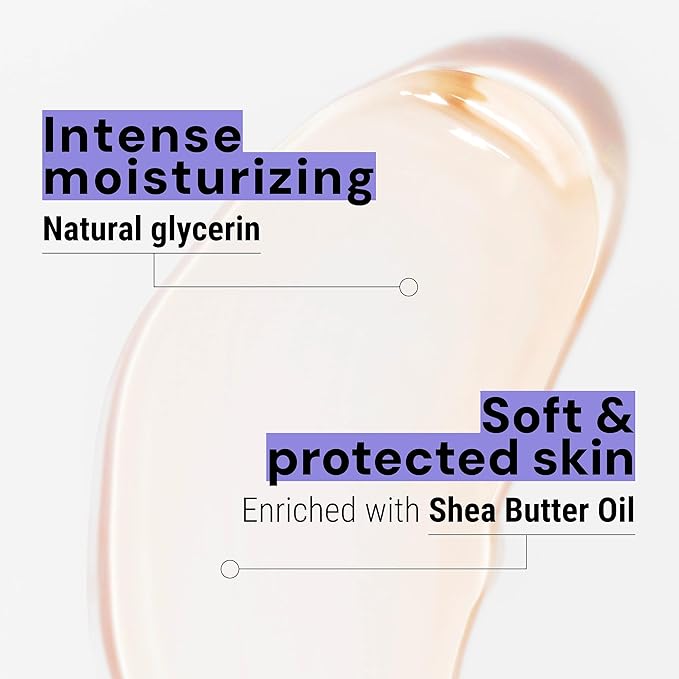 Panier des Sens - Lavender Moisturizing Body Wash for Women & Men - Gentle Shower Gel with 96% Natural Ingredients for Normal, Sensitive Skin - Body Care Made in France, SLS Free, Vegan - 6.8 Fl Oz