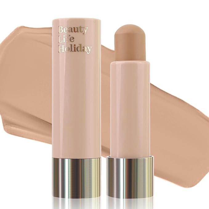 Warm Toned Contour Stick, Natural Matte Cream Contour Stick, Lightweight and Smooth Cream Bronzer Stick for Face Shaping Contouring Makeup, 02 Natural Brown