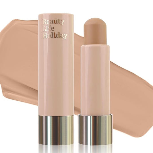 Warm Toned Contour Stick, Natural Matte Cream Contour Stick, Lightweight and Smooth Cream Bronzer Stick for Face Shaping Contouring Makeup, 02 Natural Brown