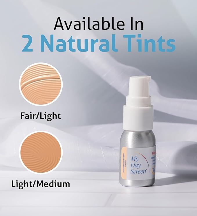 Tinted Sunscreen for Face, 3-in-1 Moisturizer with SPF 30, Face Sunscreen Protection, Tinted Drops to Match Light to Medium Skin Tones, 0.7 fl oz