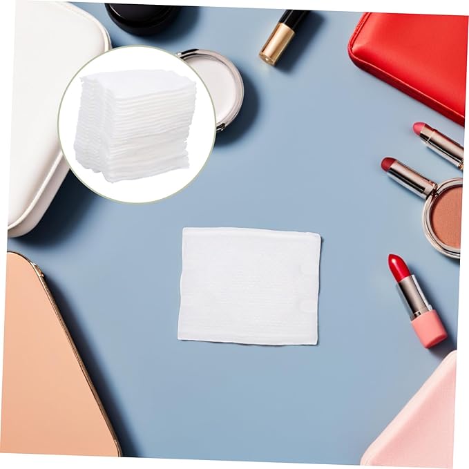 Zerodeko 220pcs Double-Sided Thick Pure Cotton Makeup Pads with Portable Storage Bag Skin-Friendly Cosmetic Rounds for Face Toner Makeup Removal Nail Polish and Daily Skincare Use