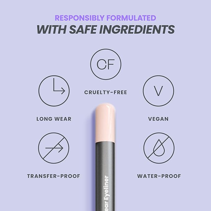 Wonderskin 1440 Longwear Pink Eyeliner Pencil, 3 Pack - Waterproof, Sharpenable Eyeliner Pencil & Smudge Proof Pink Eye Liner Pencils (Icing)