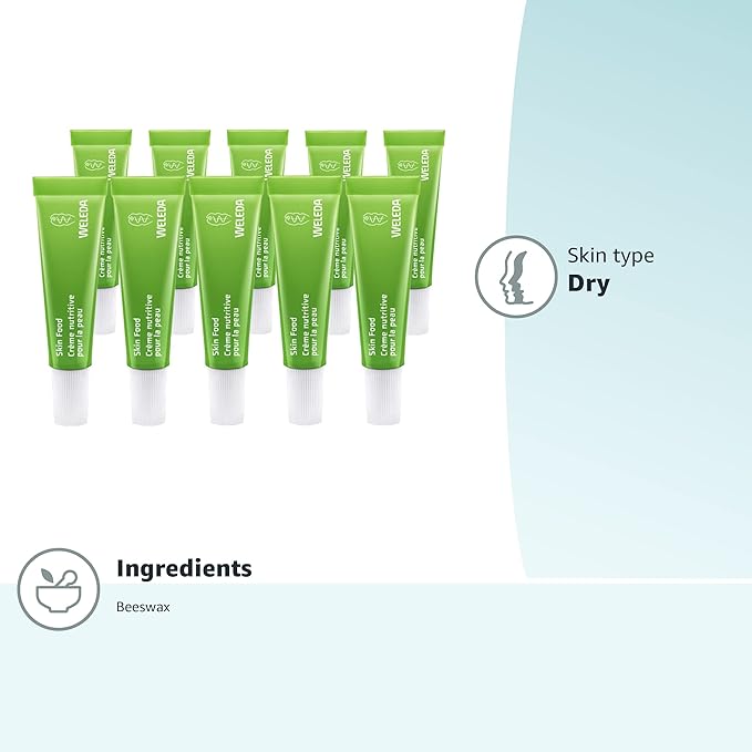 Weleda Skin Food Original Ultra-Rich Body Cream, .34 Fluid Ounce (Pack of 10), Travel Size, Plant Rich Moisturizer with Pansy, Chamomile and Calendula, TSA Compliant