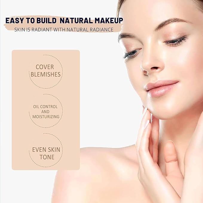 Age Defying Foundation - Light Sheer Coverage Tinted Face Sunscreen - Anti-Aging Tinted Moisturizer Cream - Foundation Serum for Women - Serum Age Defying Makeup (1pcs)