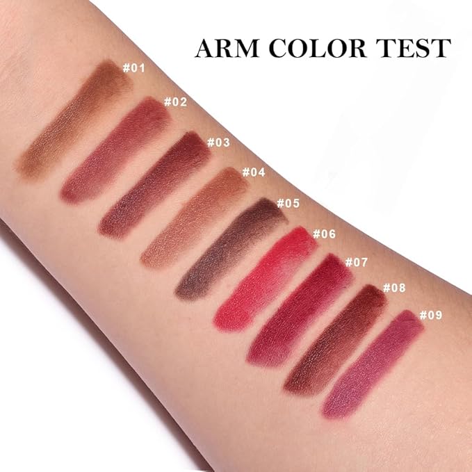 2Pcs Gradient Matte Lipstick Crayon Lip Liner pencil, Flawless Contour Gradual Ombre Effect lips Pencil, for Women Long Lasting Waterproof Smudge Proof Lipsticks Pencil 04#+05#