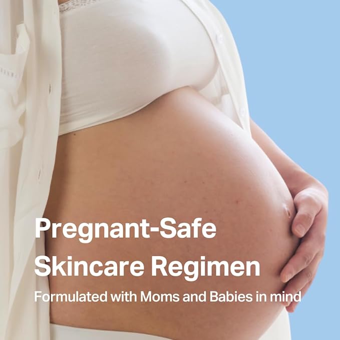 Y'OUR Non-Toxic, Pregnancy-Safe Skincare Set – 5-Step System with Cleanser, Day Cream, Serum, Night Cream & Hydration Serum – Soothing & Rejuvenating – Gentle and Non-Comedogenic Formula. Holiday Gift