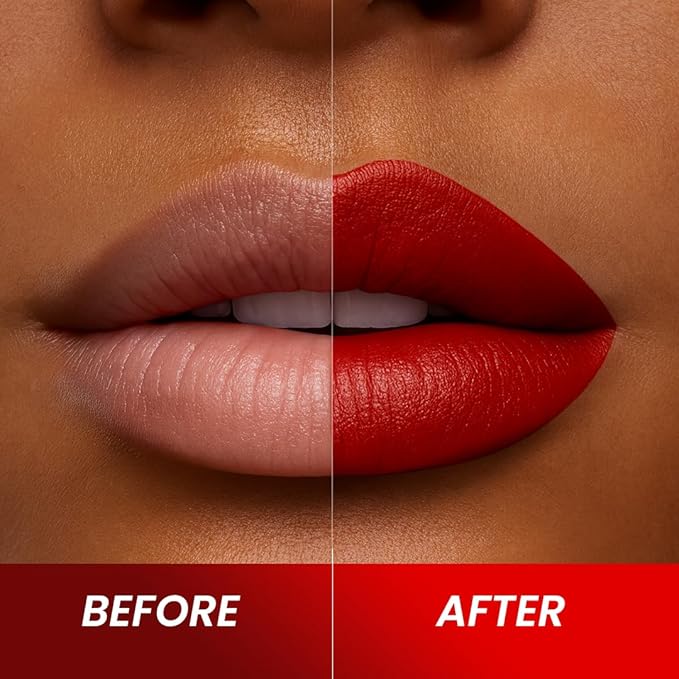 𝗘𝘀𝘀𝗲𝗻𝗰𝗲 𝗼𝗳 𝗔𝗿𝗴𝗮𝗻 Deep Moisturizing Red Lipstick, Long Lasting Lipstick & Lip Care in 1 with Pure Organic Argan Oil, Shea Butter, Jojoba Oil & Aloe Vera Hydrating, Roses R Red