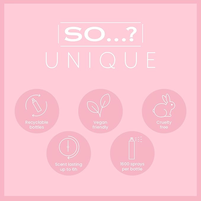 So...? Unique Body Mist - Peony Blush for Women - 5.1 oz Body Mist - Pack of 3