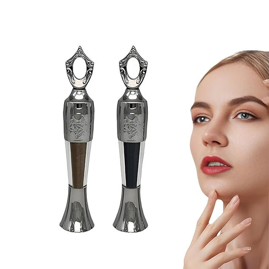 𝒌𝒐𝒉𝒍 Powder Eyeliner,100% Natural Egyptian 𝒌𝒐𝒉𝒍 Eyeliner–iInspired by Ancient Egyptian Beauty, Handmade Waterproof Long-Lasting Natural Traditional(Silver black+Purple Brown)7-14 days delivery